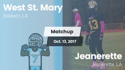 Matchup: West St. Mary High vs. Jeanerette  2017