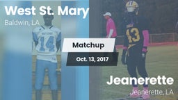 Matchup: West St. Mary High vs. Jeanerette  2016