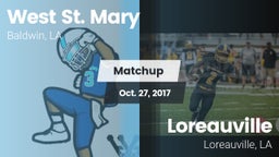 Matchup: West St. Mary High vs. Loreauville  2017