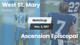 Matchup: West St. Mary High vs. Ascension Episcopal  2017