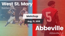Matchup: West St. Mary High vs. Abbeville  2018
