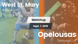 Matchup: West St. Mary High vs. Opelousas  2018