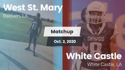 Matchup: West St. Mary High vs. White Castle  2020