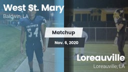 Matchup: West St. Mary High vs. Loreauville  2020
