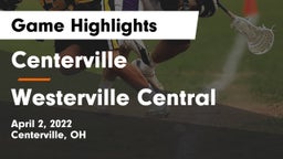 Centerville vs Westerville Central  Game Highlights - April 2, 2022