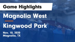 Magnolia West  vs Kingwood Park  Game Highlights - Nov. 10, 2020