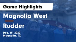 Magnolia West  vs Rudder  Game Highlights - Dec. 15, 2020