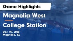 Magnolia West  vs College Station  Game Highlights - Dec. 29, 2020