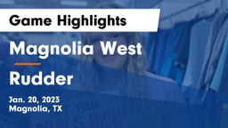 Magnolia West  vs Rudder  Game Highlights - Jan. 20, 2023