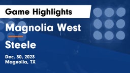 Magnolia West  vs Steele  Game Highlights - Dec. 30, 2023