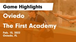 Oviedo  vs The First Academy Game Highlights - Feb. 15, 2022