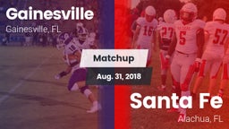 Matchup: Gainesville High vs. Santa Fe  2018