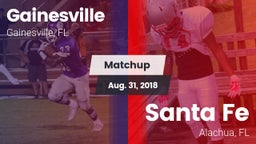 Matchup: Gainesville High vs. Santa Fe  2018