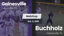 Matchup: Gainesville High vs. Buchholz  2018