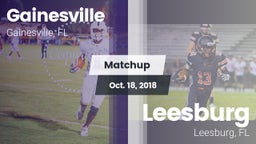 Matchup: Gainesville High vs. Leesburg  2018