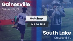 Matchup: Gainesville High vs. South Lake  2018