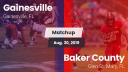 Matchup: Gainesville High vs. Baker County  2019