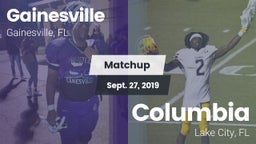 Matchup: Gainesville High vs. Columbia  2019