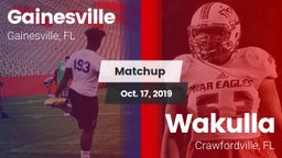 Matchup: Gainesville High vs. Wakulla  2019