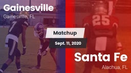 Matchup: Gainesville High vs. Santa Fe  2020