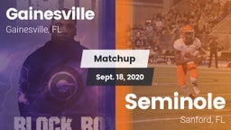 Matchup: Gainesville High vs. Seminole  2020