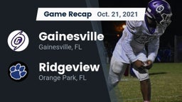 Recap: Gainesville  vs. Ridgeview  2021