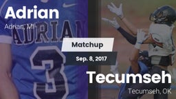 Matchup: Adrian  vs. Tecumseh  2017