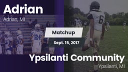 Matchup: Adrian  vs. Ypsilanti Community  2017