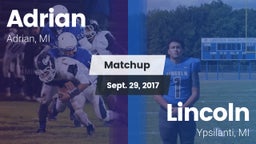 Matchup: Adrian  vs. Lincoln  2017