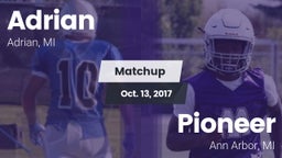 Matchup: Adrian  vs. Pioneer  2017