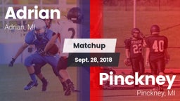 Matchup: Adrian  vs. Pinckney  2018