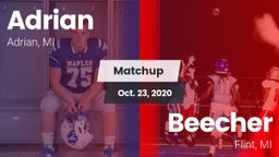 Matchup: Adrian  vs. Beecher  2020