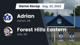Recap: Adrian  vs. Forest Hills Eastern  2022