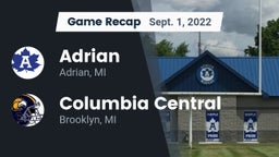 Recap: Adrian  vs. Columbia Central  2022