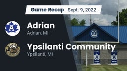 Recap: Adrian  vs. Ypsilanti Community  2022