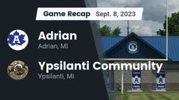 Recap: Adrian  vs. Ypsilanti Community  2023