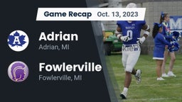Recap: Adrian  vs. Fowlerville  2023