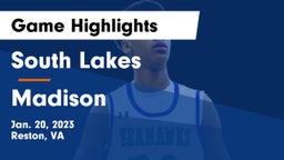 South Lakes  vs Madison  Game Highlights - Jan. 20, 2023