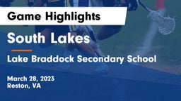 South Lakes  vs Lake Braddock Secondary School Game Highlights - March 28, 2023