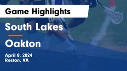 South Lakes  vs Oakton  Game Highlights - April 8, 2024