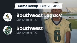 Recap: Southwest Legacy  vs. Southwest  2018