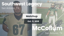 Matchup: Southwest Legacy Hig vs. McCollum  2018