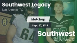 Matchup: Southwest Legacy Hig vs. Southwest  2019