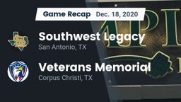 Recap: Southwest Legacy  vs. Veterans Memorial  2020