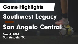 Southwest Legacy  vs San Angelo Central  Game Highlights - Jan. 4, 2024