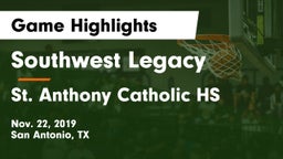 Southwest Legacy  vs St. Anthony Catholic HS Game Highlights - Nov. 22, 2019
