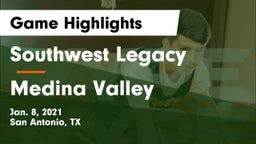 Southwest Legacy  vs Medina Valley  Game Highlights - Jan. 8, 2021