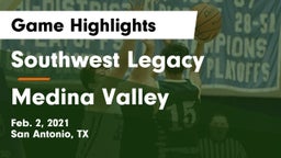 Southwest Legacy  vs Medina Valley  Game Highlights - Feb. 2, 2021
