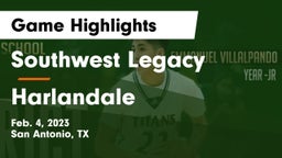 Southwest Legacy  vs Harlandale  Game Highlights - Feb. 4, 2023