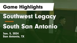 Southwest Legacy  vs South San Antonio  Game Highlights - Jan. 5, 2024